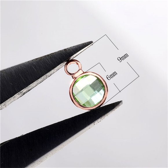 Tiny Birthstone Charm Necklaces - Picture 3 of 15